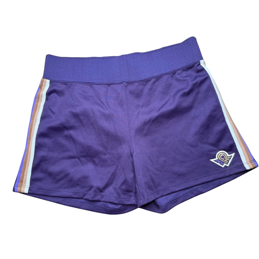 Purple Track Shorts Womens Medium Vintage Style Athletic retro 90s Y2K gym
